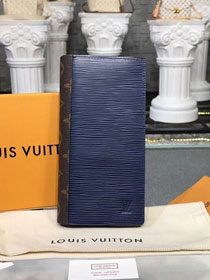 Louis vuitton epi leather brazza wallet M62911 blue