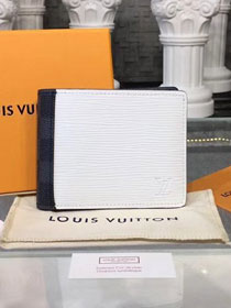 Louis vuitton epi leather mltiple wallet M62964 white