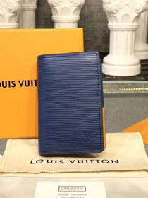 Louis vuitton epi leather pocket organizer M62909 blue