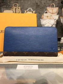 Louis vuitton epi leather zippy organizer M62930 blue