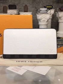 Louis vuitton epi leather zippy organizer M62930 white