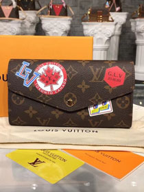 Louis vuitton monogram canvas sarah wallet m60531 red