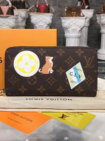 Louis vuitton monogram canvas zippy wallet M63392 black