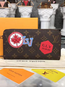Louis vuitton monogram canvas zippy wallet M63392 red