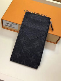 Louis vuitton monogram eclipse coin card holder M64038