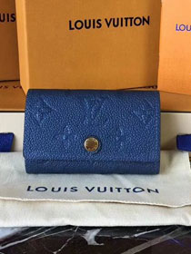 Louis vuitton monogram empreinte key holder M64421 blue