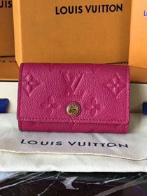 Louis vuitton monogram empreinte key holder M64421 burgundy