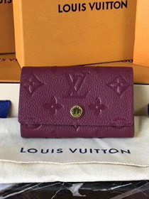 Louis vuitton monogram empreinte key holder M64421 purple