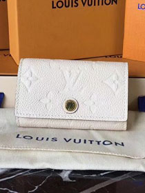 Louis vuitton monogram empreinte key holder M64421 white