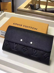Louis vuitton monogram empreinte pont neuf wallet M61833 black
