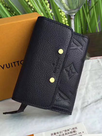 Louis vuitton monogram empreinte pont wallet M61821 black