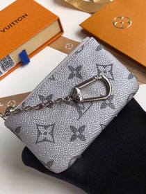 Louis vuitton monogram reverse key pouch M62650 white