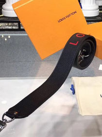 Louis vuitton original calfskin long strap LV00002 black