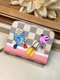 Louis vuitton original damier azur zippy coin n60138