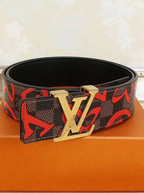 Louis vuitton original damier ebene 40mm belt M9607