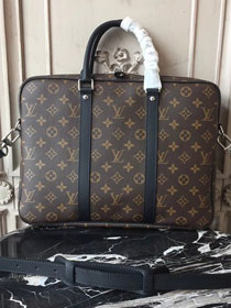 Louis vuitton original damier ebene porte documents voyage pm M52005