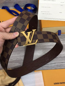 Louis vuitton original damier ebene reversible 40mm belt M9821