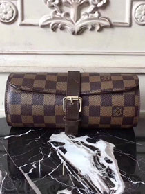 Louis vuitton original damier ebene watch case M47530