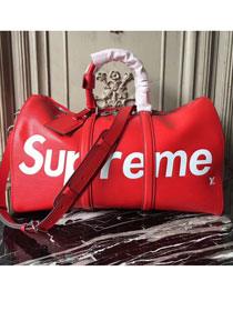 Louis vuitton original epi leahter supreme keepall bag 45 M41428