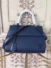 Louis vuitton original epi leather cluny BB M41338 navy blue