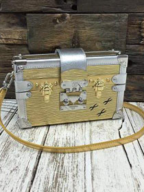 Louis vuitton original epi leather petite malle M44216 gold
