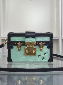 Louis vuitton original epi leather petite malle M44216 green