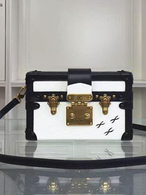 Louis vuitton original epi leather petite malle M44216 white