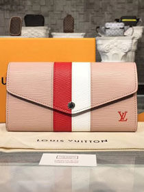 Louis vuitton original epi leather sarah wallet m62986 pink