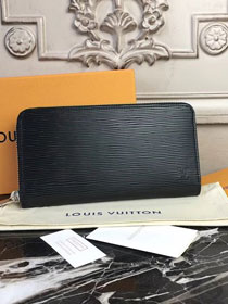 Louis vuitton original epi leather zippy wallet M62304 black