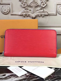 Louis vuitton original epi leather zippy wallet M62304 red