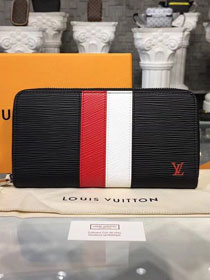 Louis vuitton original epi leather zippy wallet m62983 black