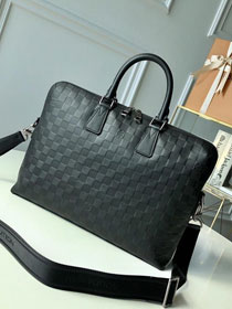 Louis vuitton original monogram calfskin documents n41248 black