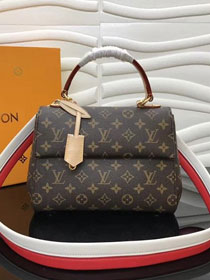 Louis vuitton original monogram canvas cluny bb M43792 red