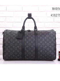 Louis vuitton original monogram canvas keepall 45 bag m40569 black