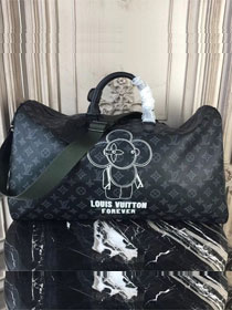 Louis vuitton original monogram canvas keepall 50 M43684 black