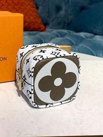 Louis vuitton original monogram cube coin purse M67669 khaki