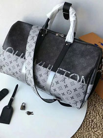 Louis vuitton original monogram eclipse keepall 45 bag M43415