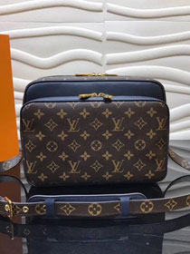 Louis vuitton original monogram nil slim messenger bag m41477 blue