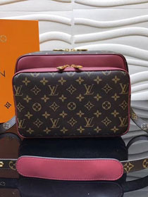 Louis vuitton original monogram nil slim messenger bag m41478 burgundy
