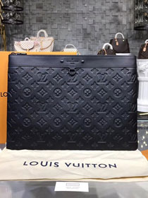 Louis vuitton original monogram shadow calfskin apollo pochette M62903 black