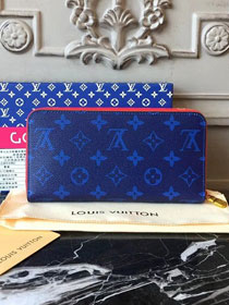Louis vuitton original monogram zippy wallet M60017 blue