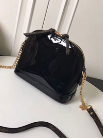 Louis vuitton original patent leather mini alma M52751 black
