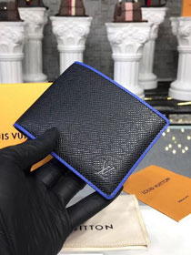 Louis vuitton original taiga leather multiple wallet m30563 black