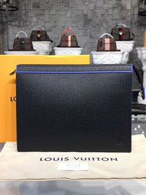 Louis vuitton original taiga leather pochette voyage m30573 black