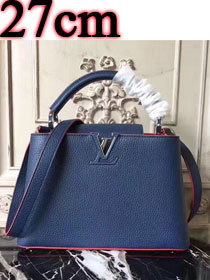 Louis vuitton original taurillon leather capucines BB M90941 deep blue