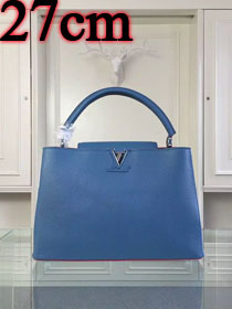 Louis vuitton original taurillon leather capucines BB M90941 lake blue