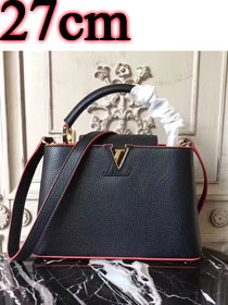 Louis vuitton original taurillon leather capucines BB M94586 black