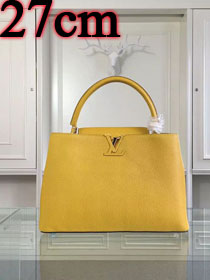 Louis vuitton original taurillon leather capucines BB M94677 yellow
