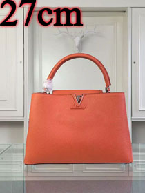 Louis vuitton original taurillon leather capucines BB M94752 orange