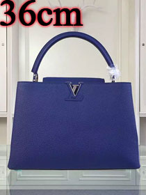 Louis vuitton original taurillon leather capucines MM M41813 royal blue